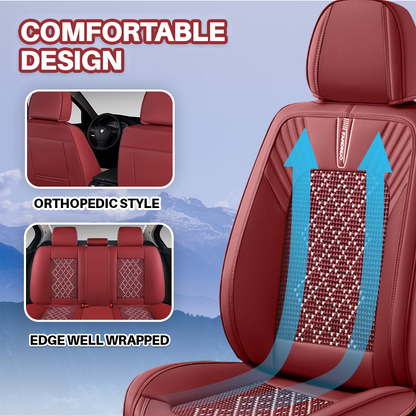 2024 Bennie Leather Car Seat Cover for Cars, SUV